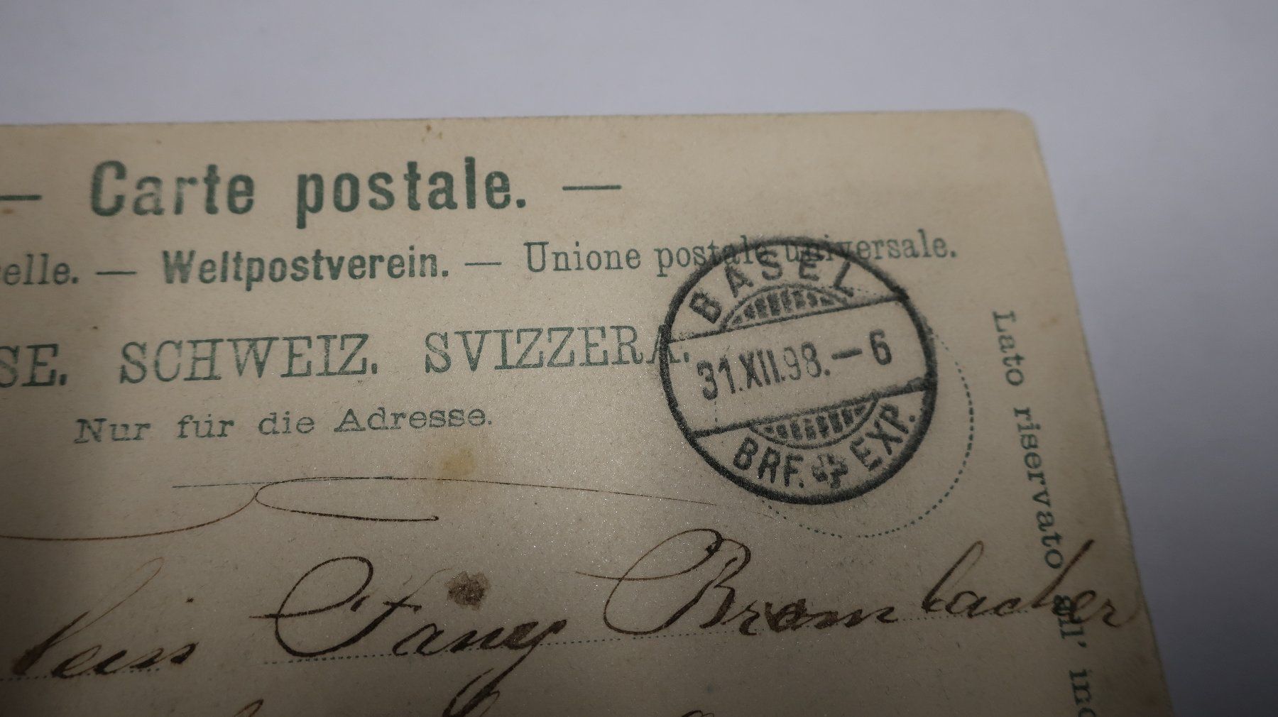 Cartoline postali: Gruss aus Rheinfelden 1899 – Usato da Cormoret venduto da Pascalll2001 4