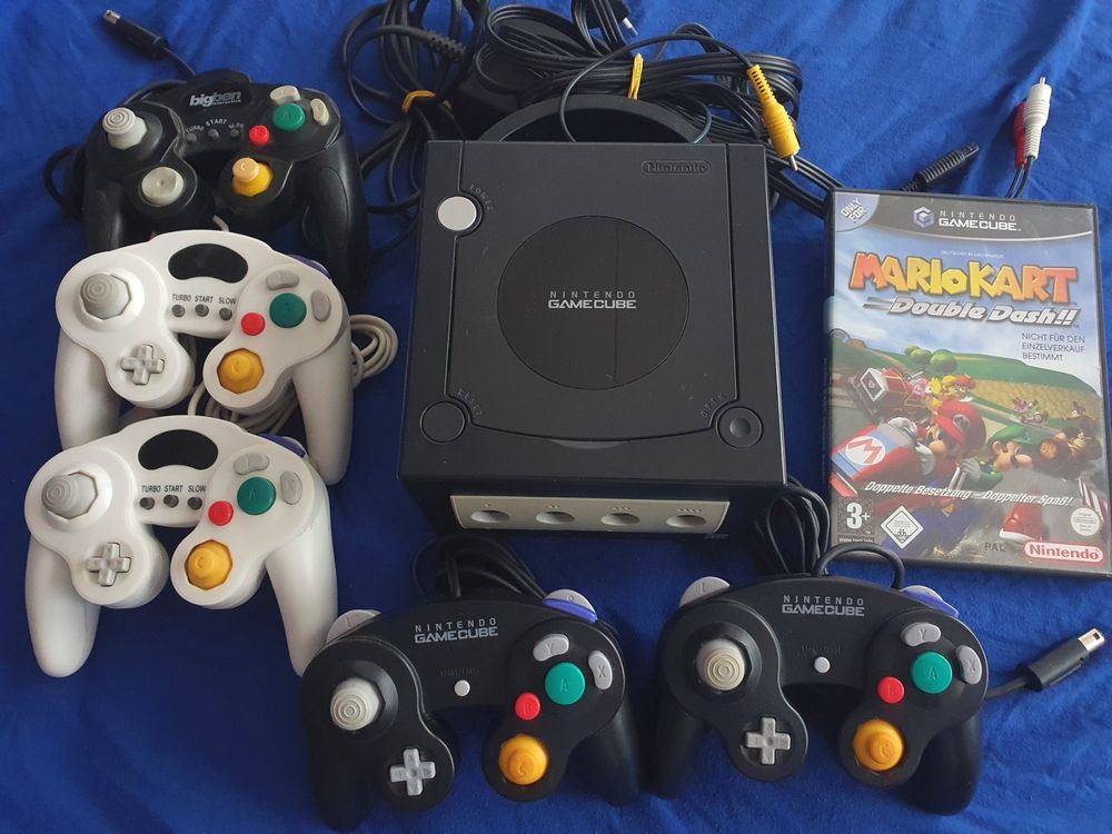 Konsole Gamecube mit Kontrollers und Mario Kart Double Dash (Gebraucht ...