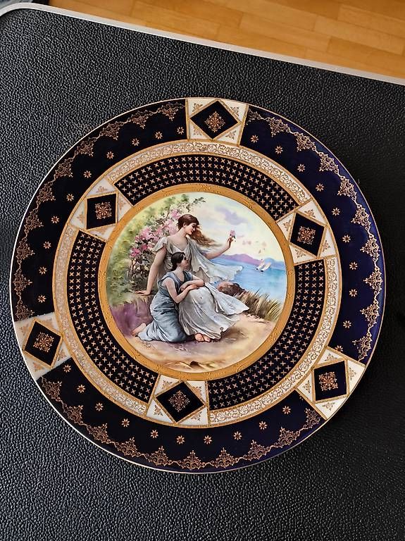 Piatti: Wiener Teller Hand bemalt um 1850 – Usato da Arnegg venduto da Philips3