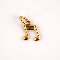 Goldanhänger 18K Musik Note