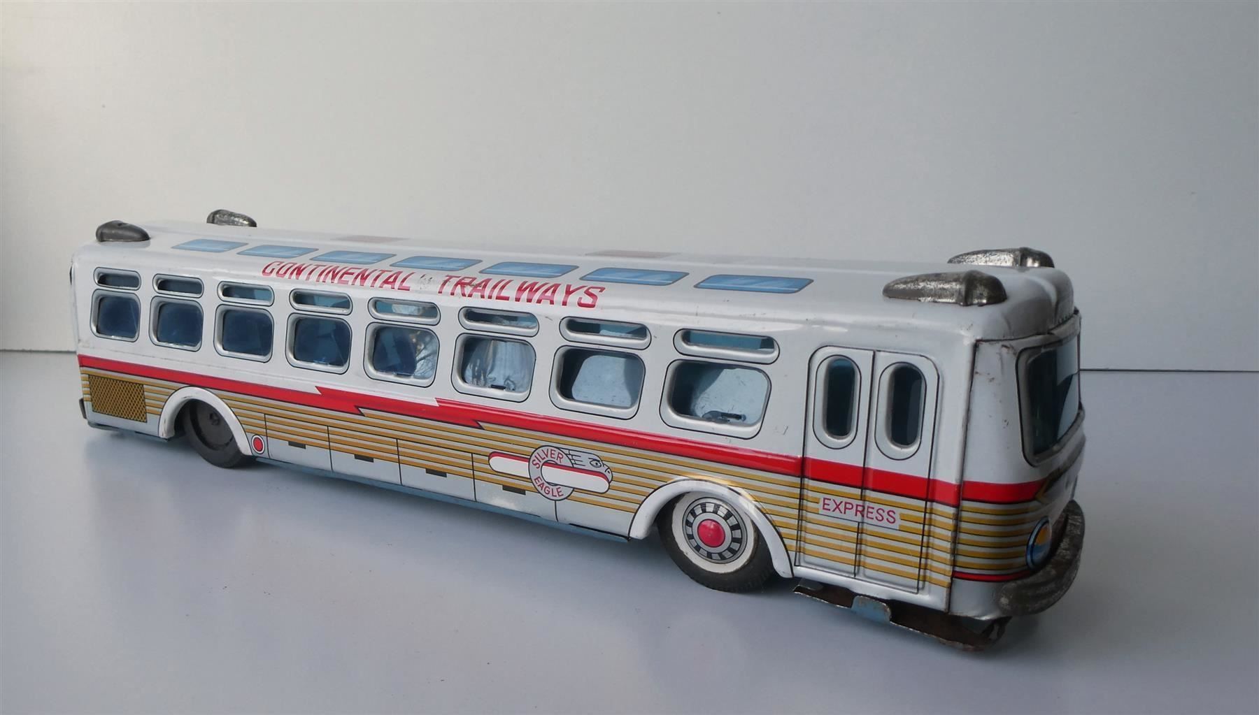 Modellini d'auto: Blechauto Setra Bus Continental Eagle Express Tin Japan – Usato da Frauenfeld venduto da Astra13 9