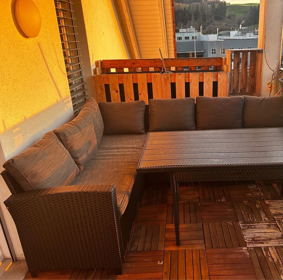 Jysk Tischset: Rattan Garten Lounge Set mit Tisch – Gebraucht aus Gossau SG von Ret094 3