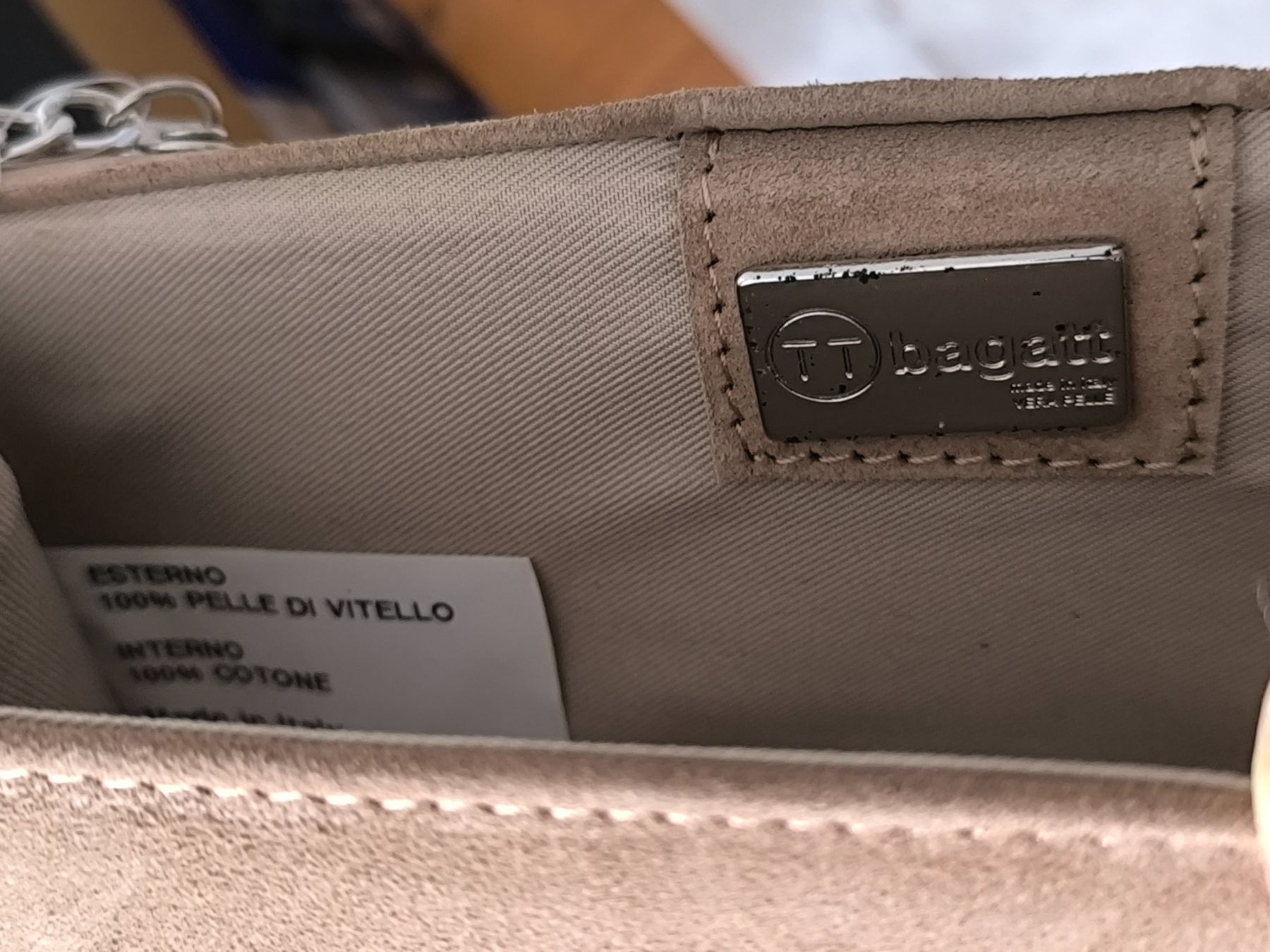 Bagatt Borse da donna: Bagatt Abendtasche mit Perlen -100% echtes Veloursleder- NEU – Nuovo e nell'imballaggio originale da Oberentfelden venduto da jun_v88w 5