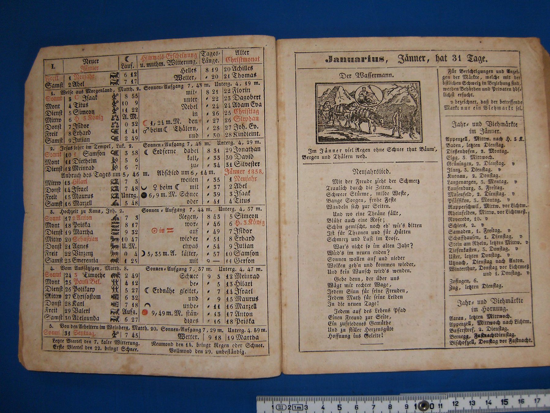 Calendari: Original Appenzellerkalender von 1858! – Usato da Liesberg venduto da Mikado1965 2