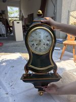 Wanduhr Grün verziert Pendeluhr Azura