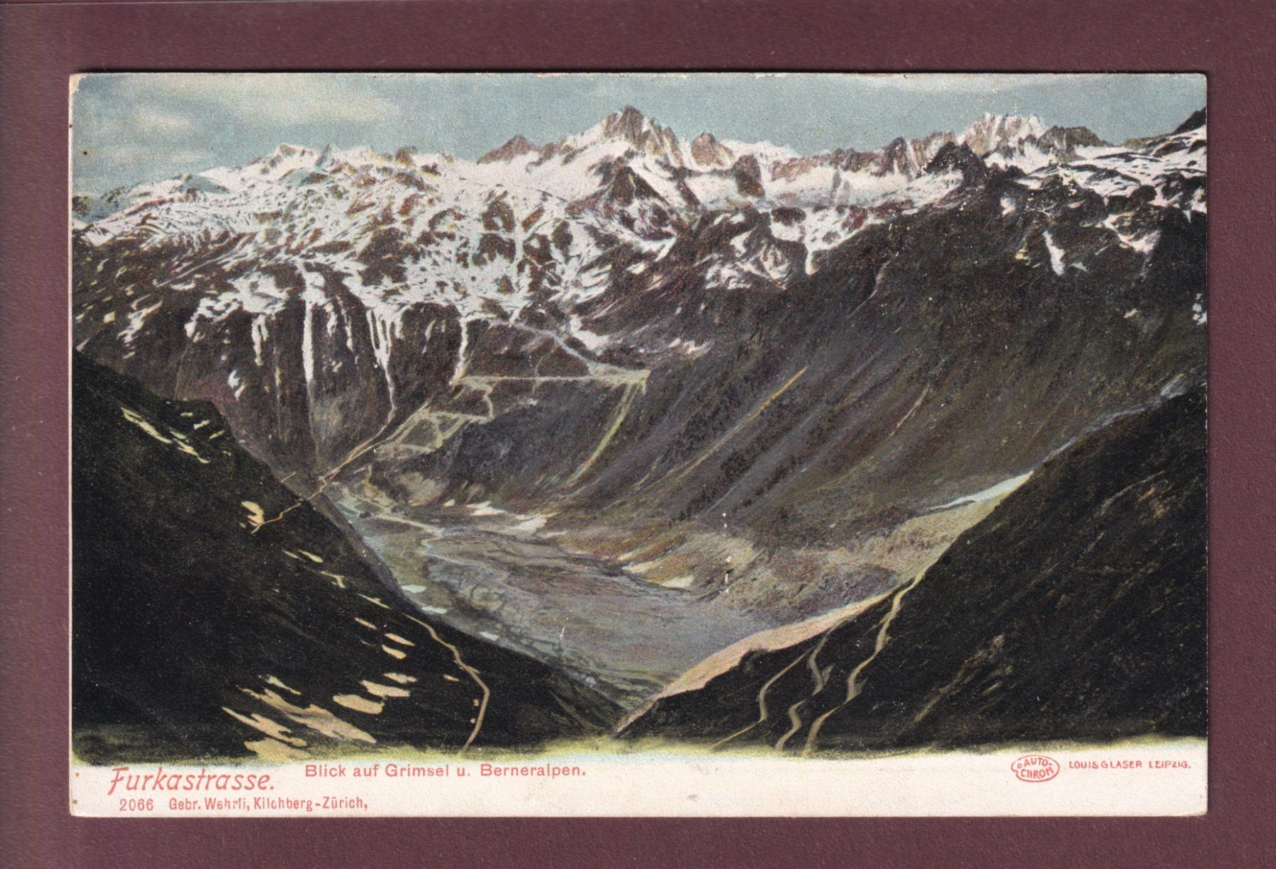 Ansichtskarten: FURKASTRASSE - Blick auf Grimsel – Gebraucht aus Pully von nicecards