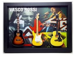 Bild VASCO ROSSI, 3 Modell Gitarren, Unikat! (B.50cmxH.37cm)