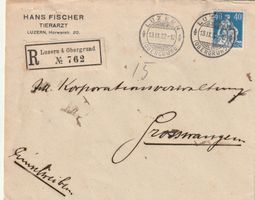 R-Brief Luzern 1922