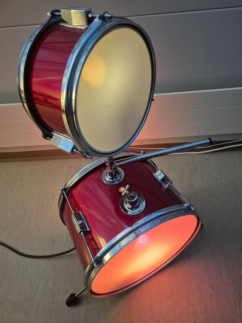 Lampen: coole Trommel-Lampe, Schlagzeug-Lampe, Design-Light – Gebraucht aus Bischofszell von worldoftoday