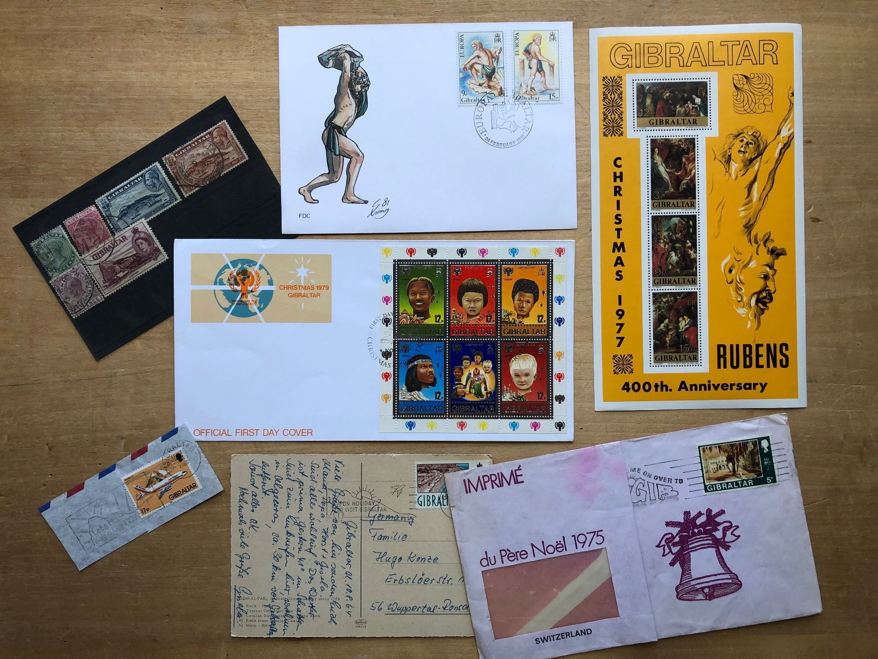 Tutti i francobolli: GIBRALTAR (bloc, 2 FDC...) – Usato da Neuchâtel venduto da Atahuallpa