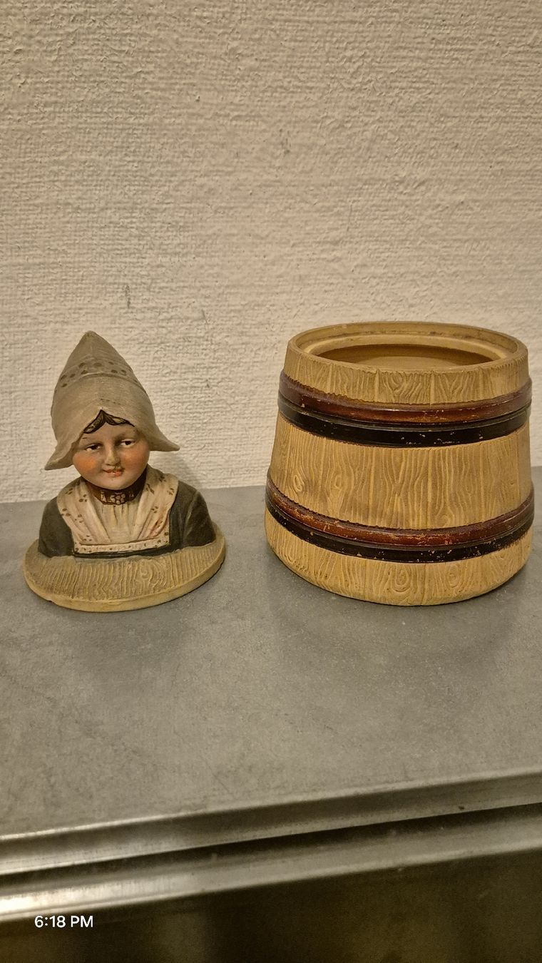 Statuette: Jugendstil Tabaktopf Johann Maresch um 1890 – Usato da Basel venduto da Happy3210 4