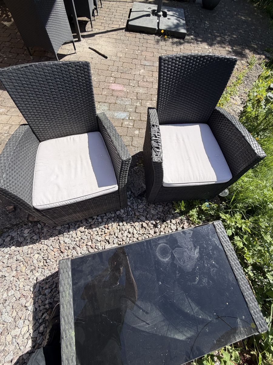 Tischset: Gartenmöbel Set, Rattan Lounge Set ! – Gebraucht aus Arisdorf von zyrkn 3