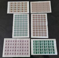 1941 - 1948 : 6 postfrische Originalbogen **