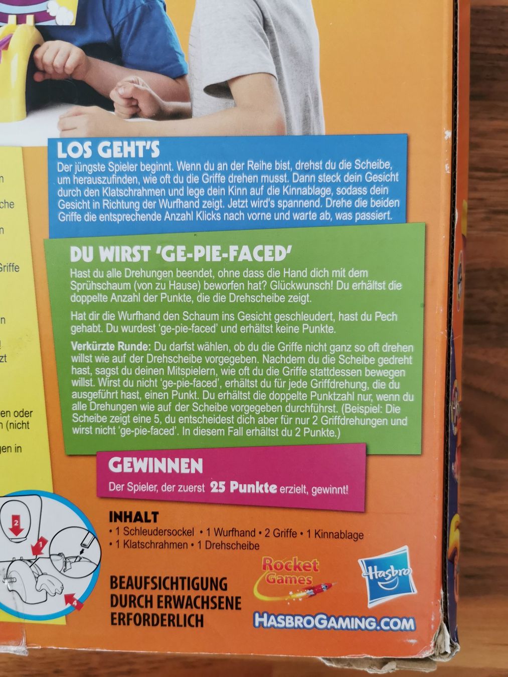 Hasbro Giochi: Hasbro; Spiel Pie Face! – Usato da Boniswil venduto da Totomat-Lady2 3