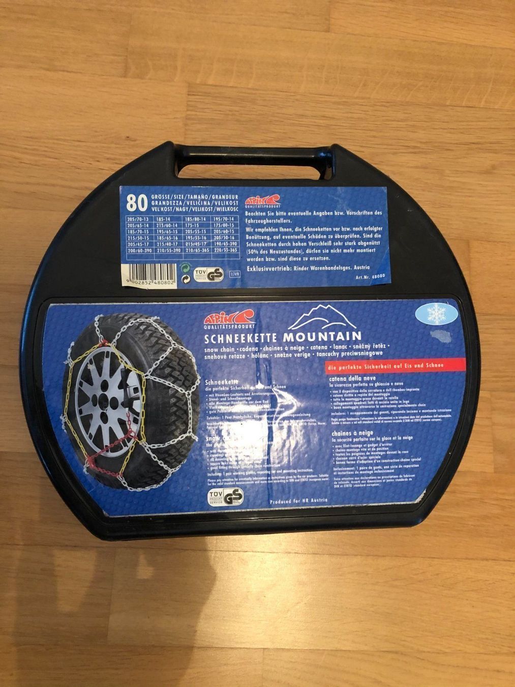 Schneeketten: Schneeketten ALPIN MOUNTAIN Grösse 80 – Neu und originalverpackt aus Goldach von Hugo-egon 1