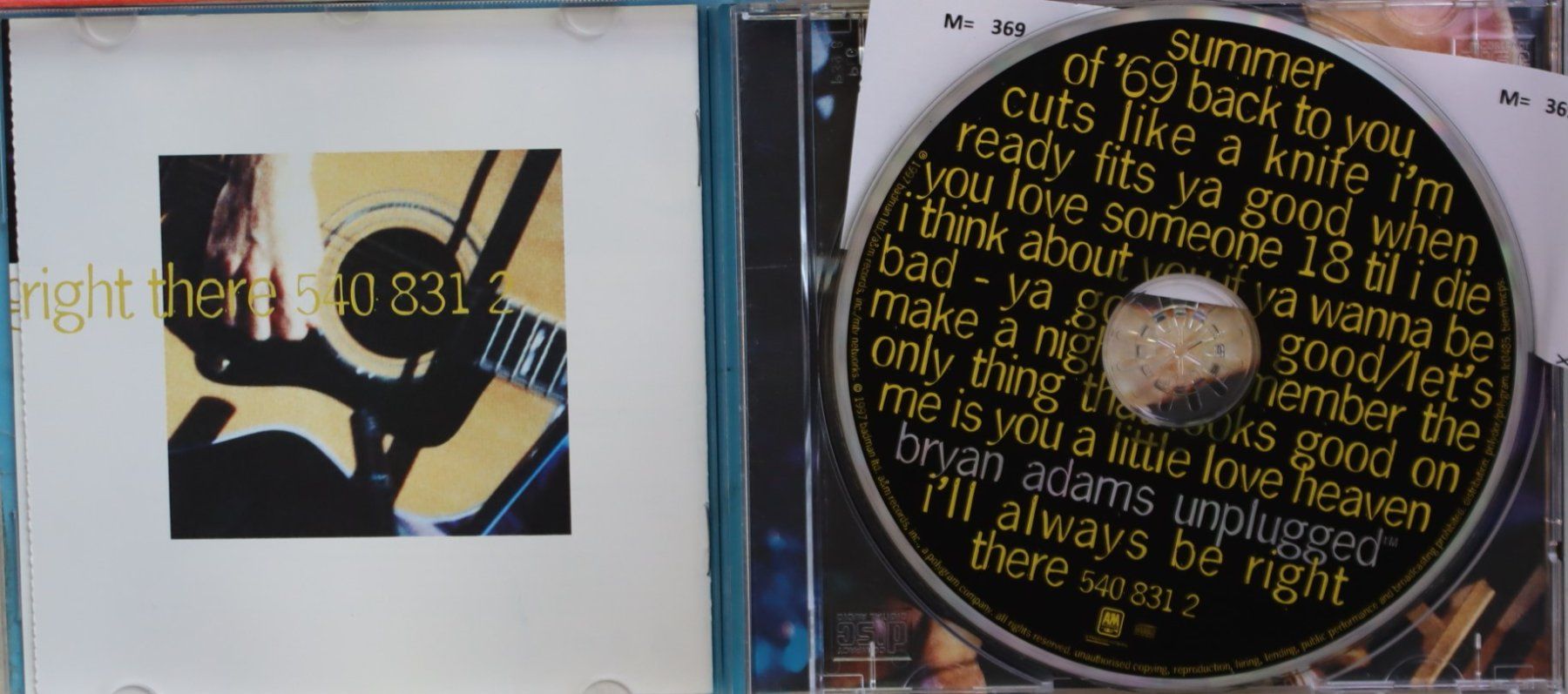 CDs: Bryan Adams -Unplugged – Gebraucht aus Luzern von CONTENTI 1