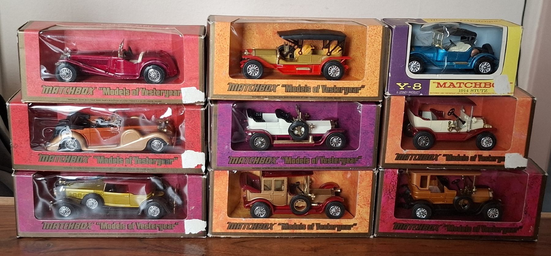 Matchbox Modellautos: MATCHBOX "MODELS OF YESTERYEAR" 9STK. AB 1FR.!!! – Gebraucht aus Reinach BL von vwbora75