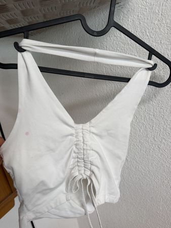 Damen Top weiss Grösse S mit Flecken Even&Odd