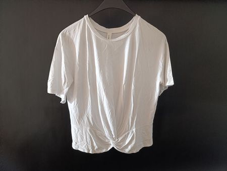 LUMINA crop top blanc