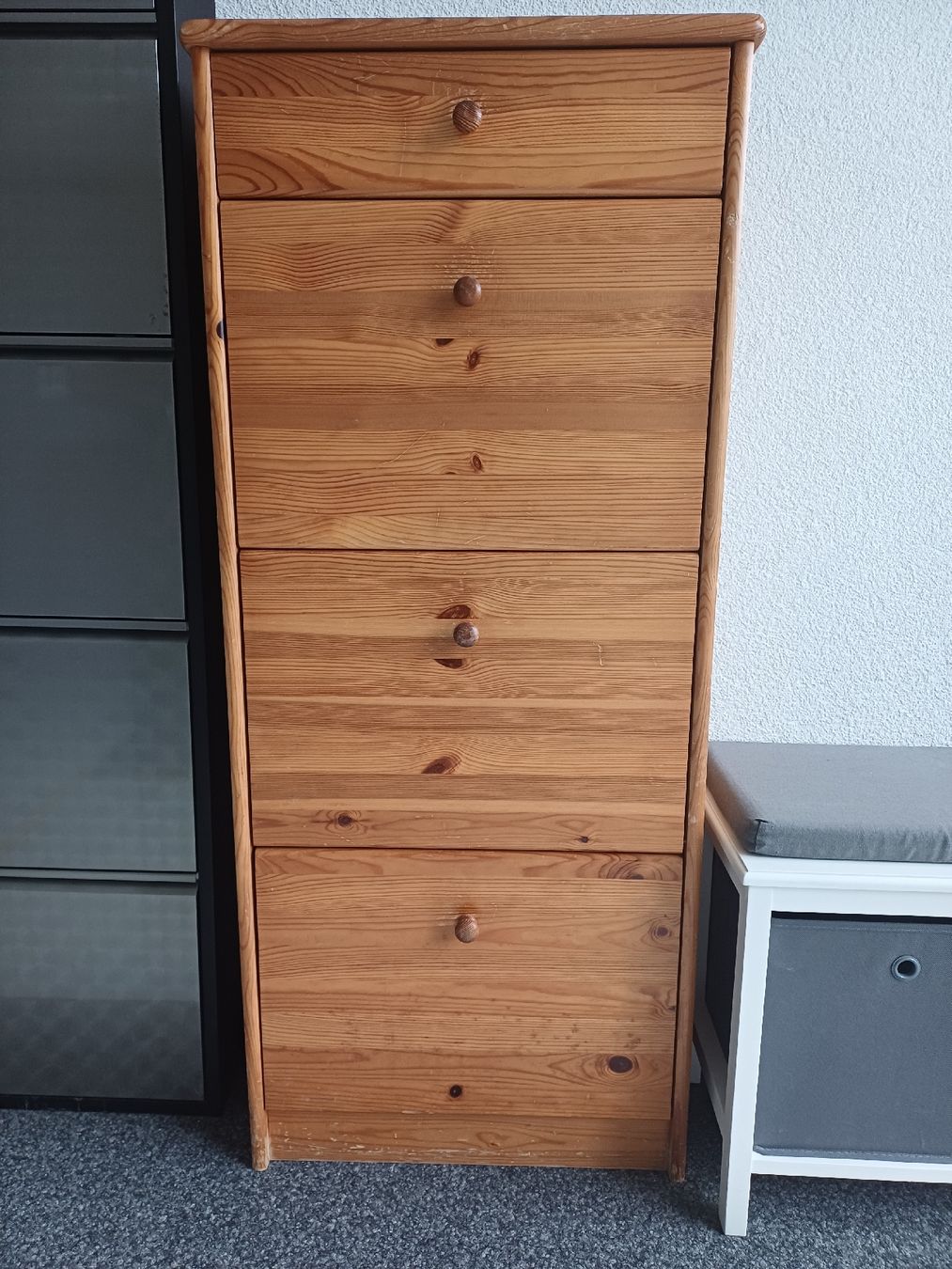 Jysk Cassettiere: Commode en bois massif pin, 7 compartiments – Usato da Biel/Bienne venduto da doc_pyy5