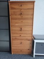 Commode en bois massif pin, 7 compartiments