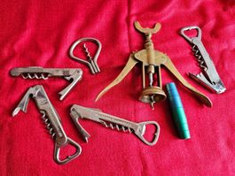 Lot de tire-bouchons et ouvre-bouteilles divers ancien