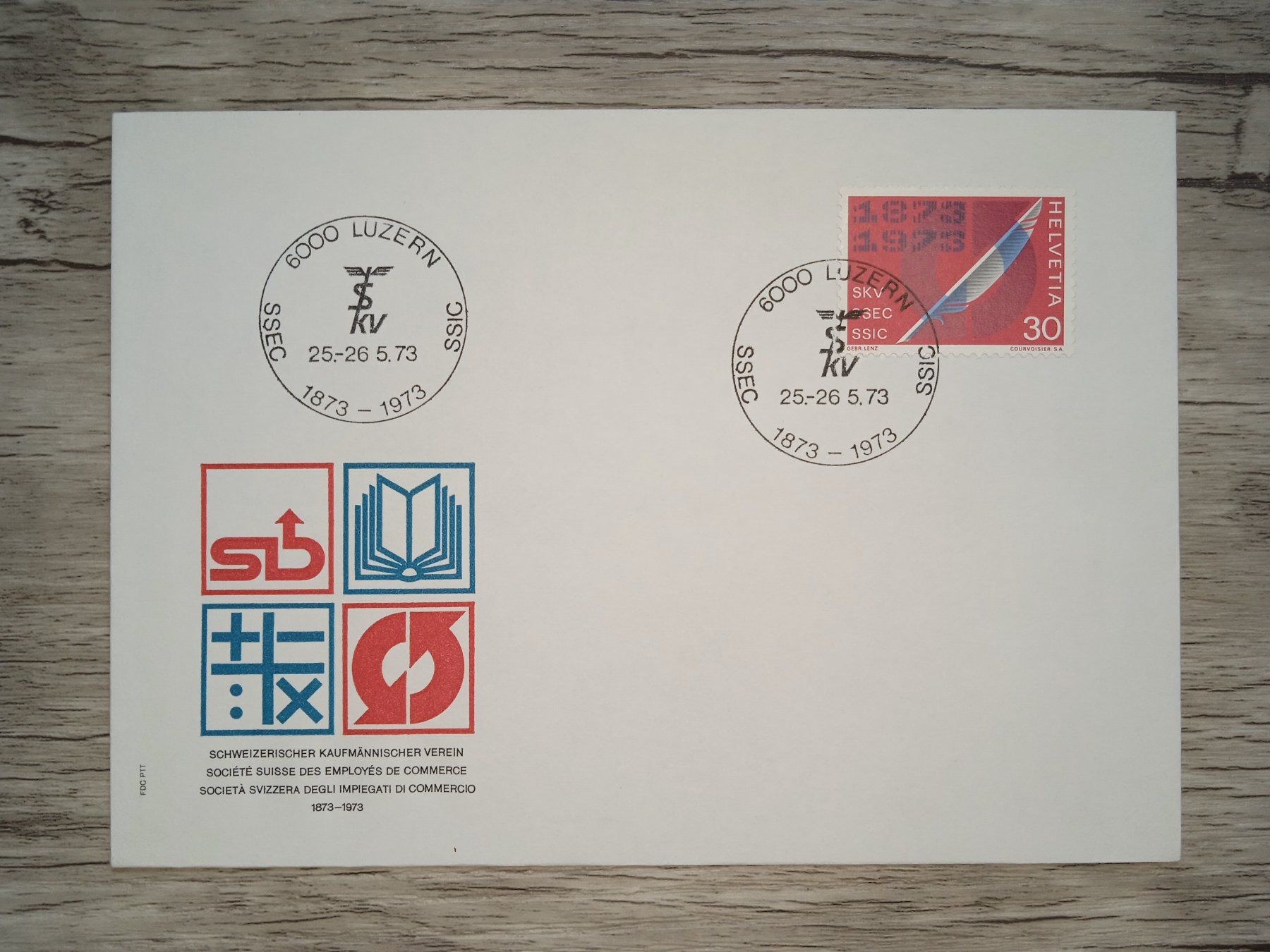 Tutti i francobolli: TR18 Enveloppe + Timbre Suisse 1973 – Usato da Cousset venduto da Patrick_Collections