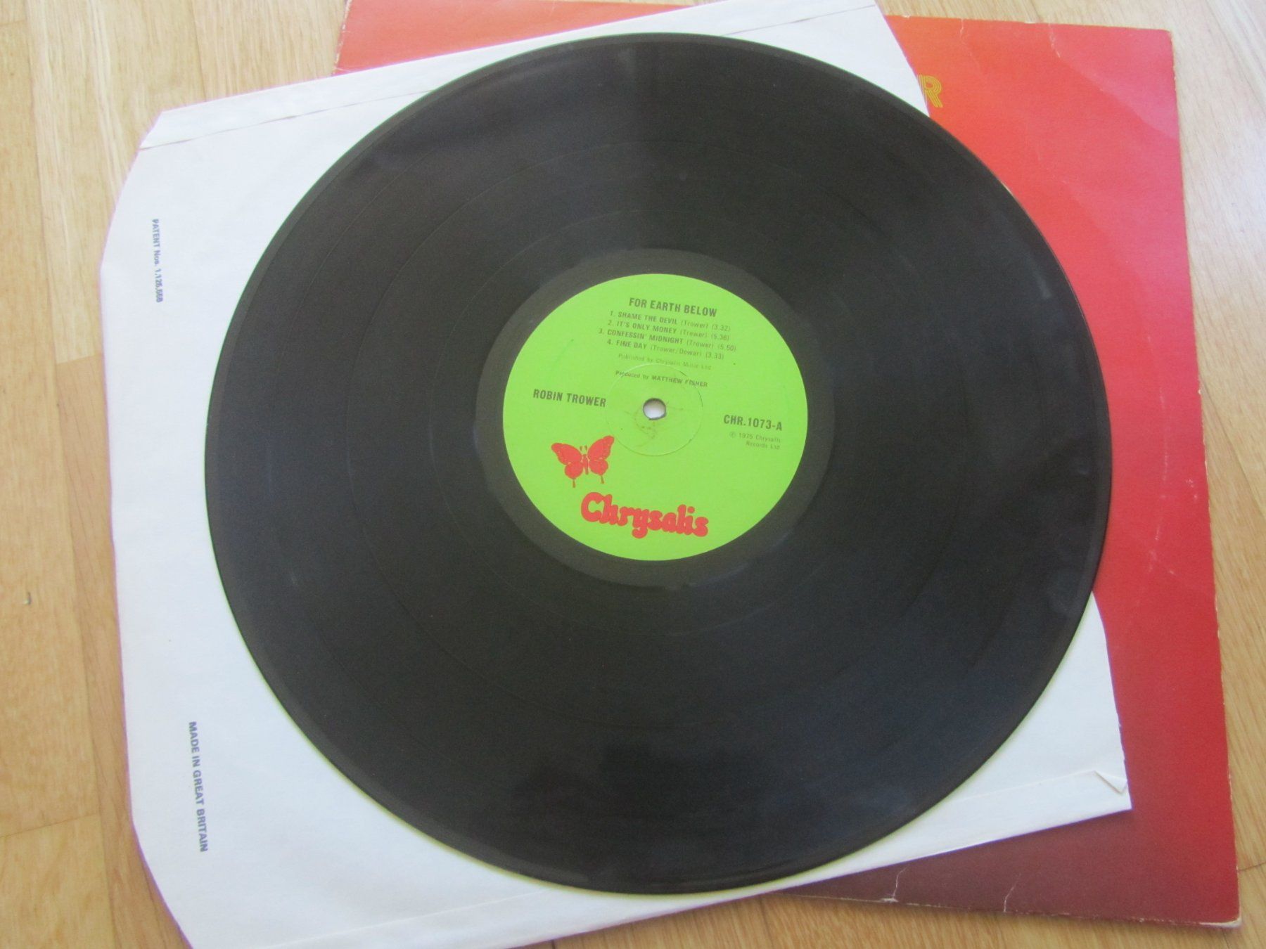 Schallplatten: Robin Trower - For Earth Below Vinyl LP,  Blues Rock – Gebraucht aus Seengen von mikelele 1