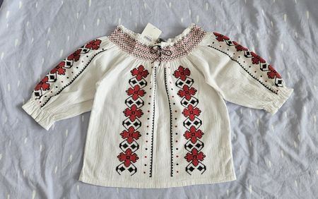 Chemise brodée (Ie Roumaine) fille NEUF