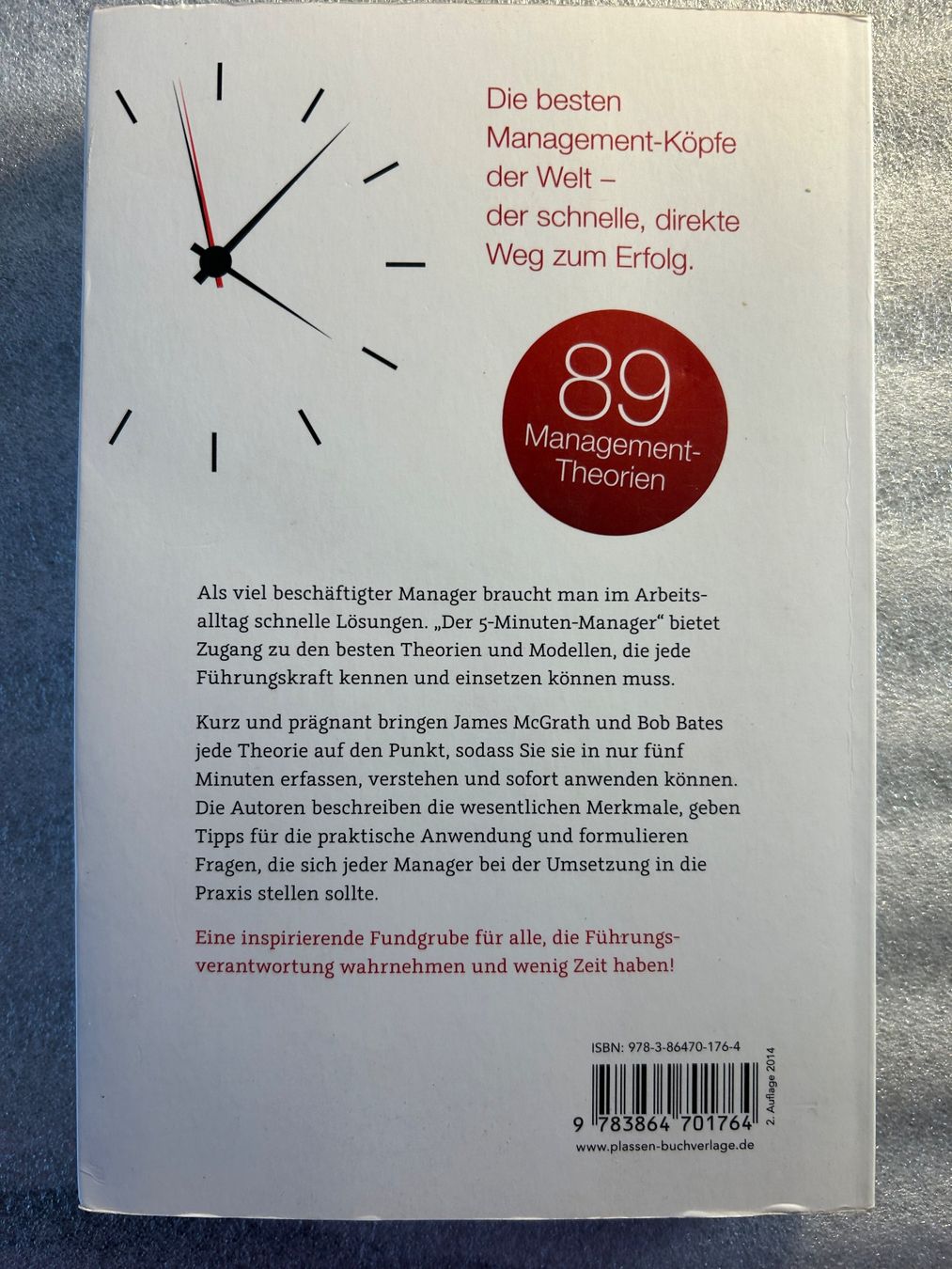 Libri: Der 5 Minuten Manager - J.McGrath / Bob Bates – Usato da La Chaux-de-Fonds venduto da jacq_LaTsch0 1