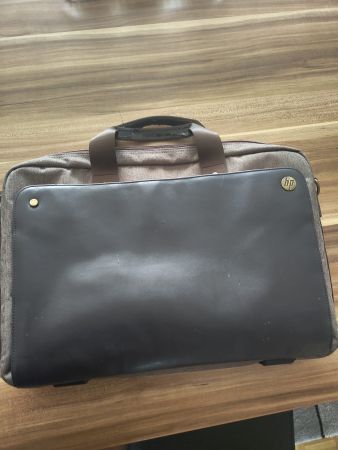 HP Laptoptasche 15,6" Canvas/Leder (gebraucht, Griff defekt)