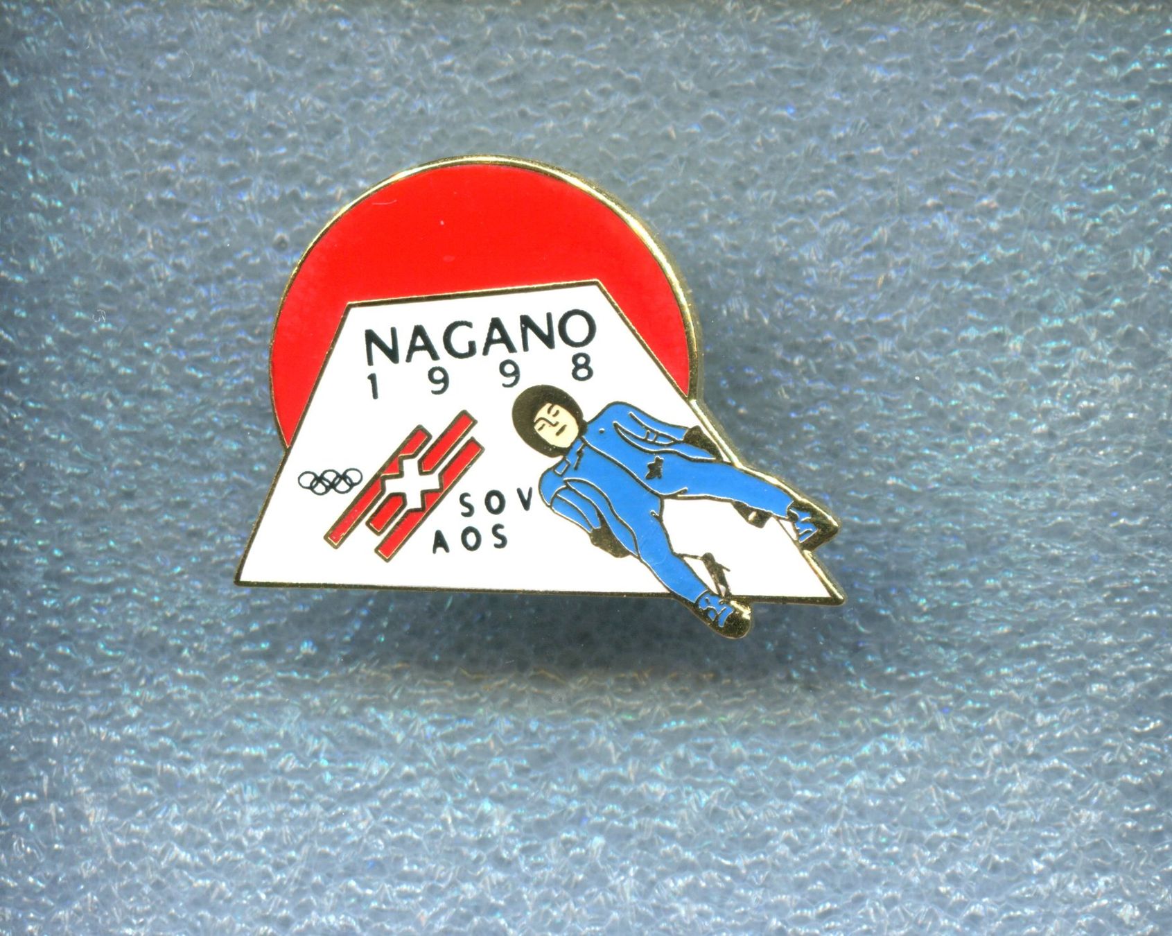 Placchette & Badge: Olympiade Nagano '98  RODELN – Usato da Winterthur venduto da Sammleroase