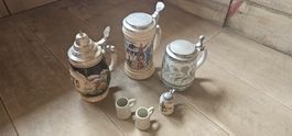 Bierkrug  Zinndeckel gebraucht Sammlerstück