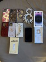 iPhone 14 Pro Max mit div. Hüllen und Zubehör