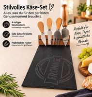 Käseplatte mit Käsebesteck