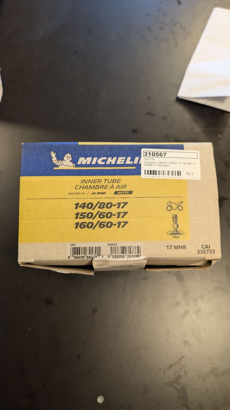 Pneumatici & Ruote complete: Michelin Motorrad-Schlauch – Nuovo e nell'imballaggio originale da Sevelen venduto da pan_nny5 1