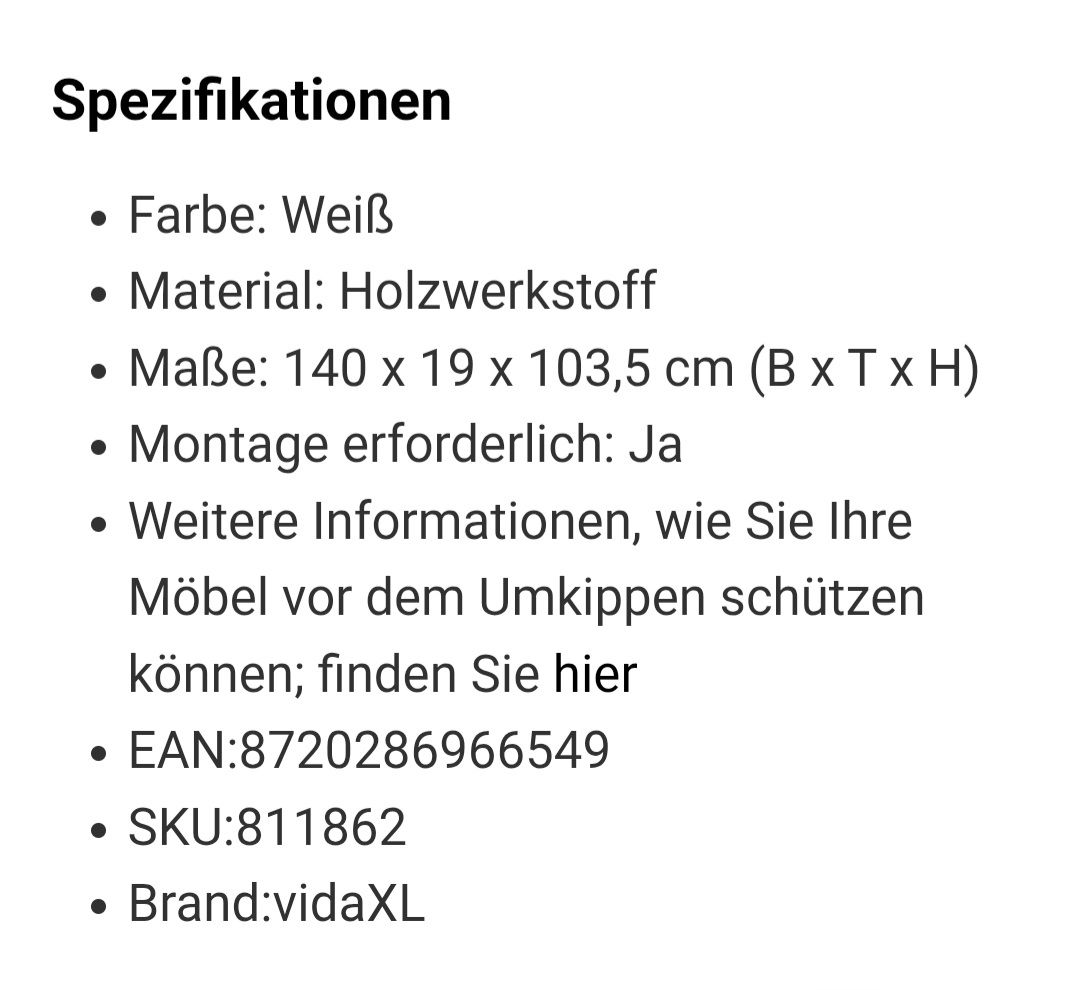 Cassettiere: Kopfteilschrank – Nuovo e nell'imballaggio originale da zürich venduto da Spronyx 4