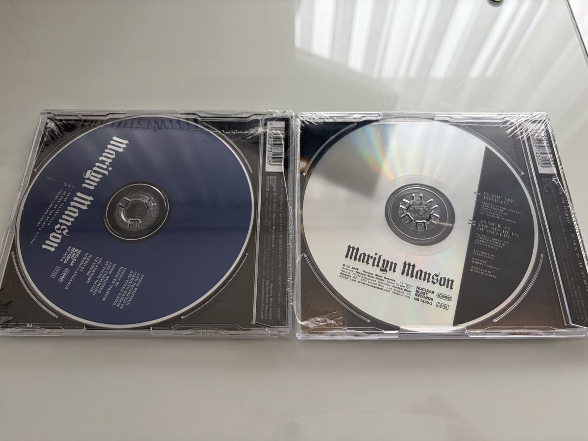 CD: Marilyn Manson Single Set 2025 – Nuovo e nell'imballaggio originale da Härkingen venduto da cinemaster 1