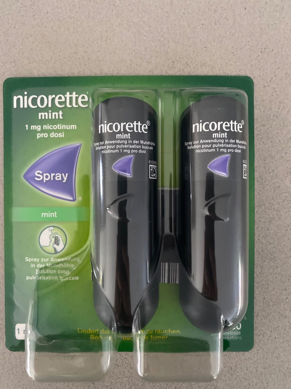 Tabacchi: Nicotinell mint spray 1mg – Nuovo e nell'imballaggio originale da Chamoson venduto da Pince26