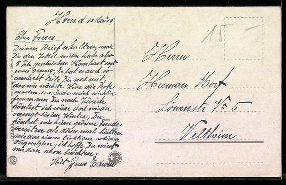 Ansichtskarten: Bad Horn am Bodensee, Hotel und Ufer am  – Gebraucht aus Berlin von bartko-reher 1