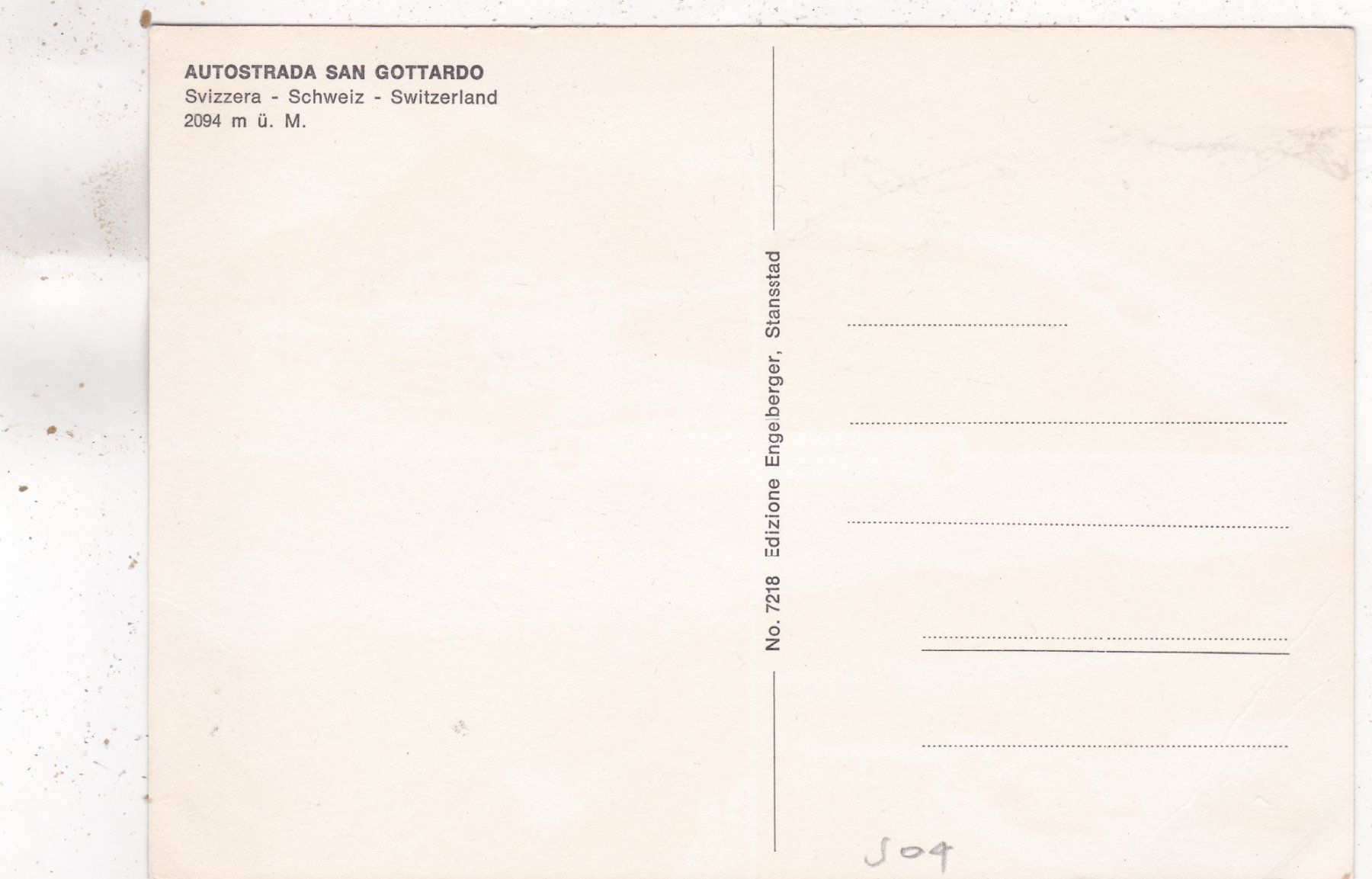 Cartoline postali: Autostrada San Gottardo – Usato da Herisau venduto da Lisegrat2008 1