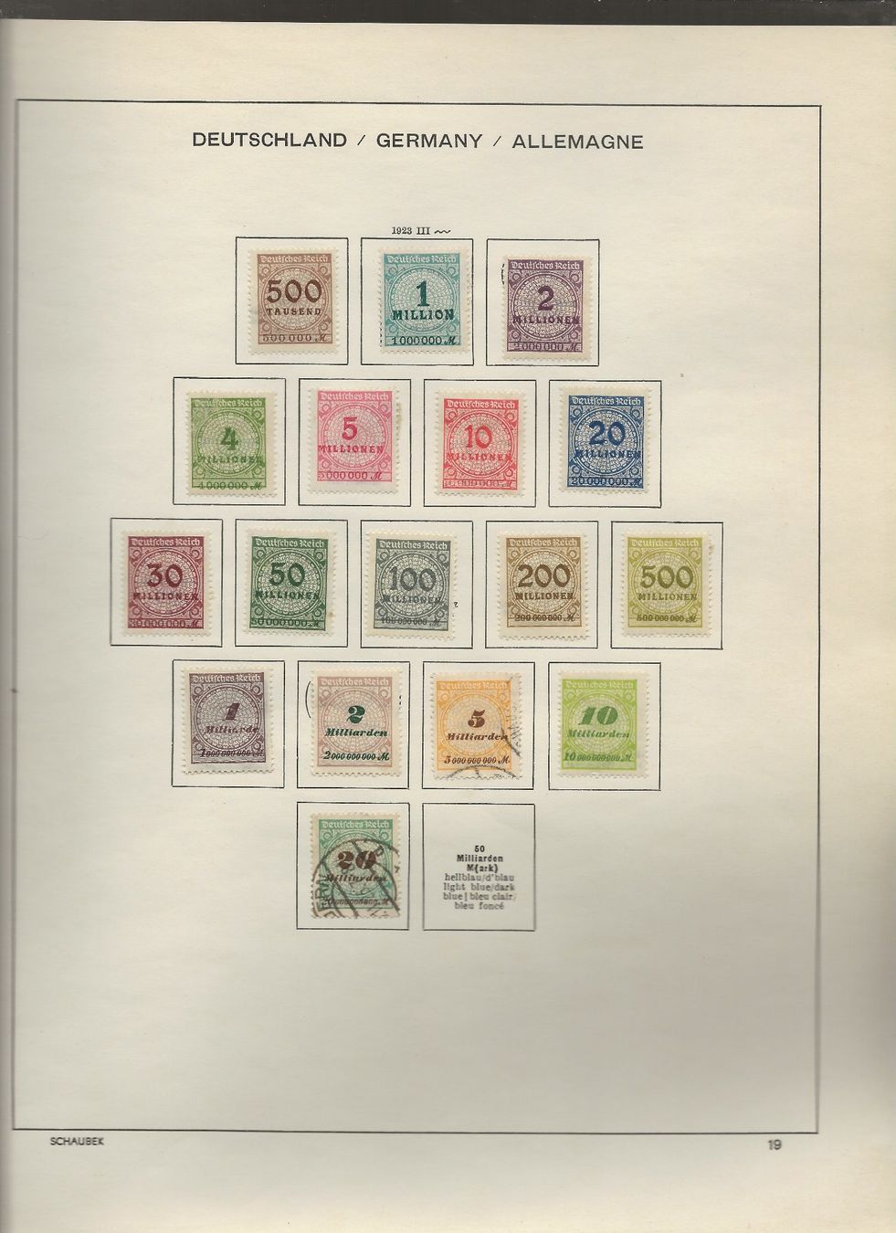 Tutti i francobolli: Marken Deutschland 1923 bis 1927 – Usato da Au ZH venduto da xelagreb01 4