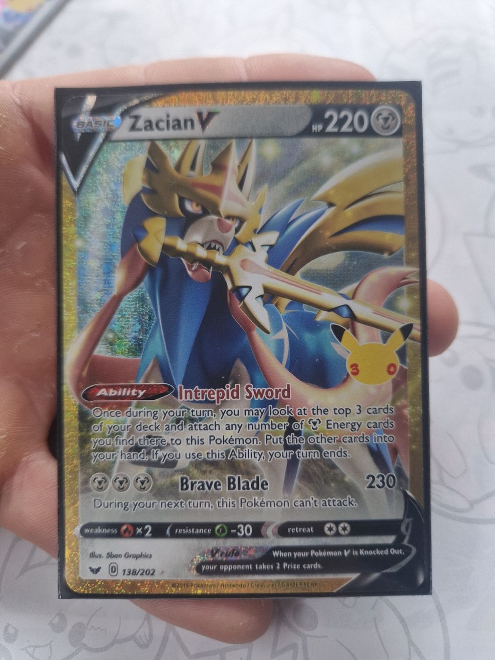 Cartes: Zacian V 30 ans – Neuf avec emballage d'origine à Senarclens par Matt.0506 2