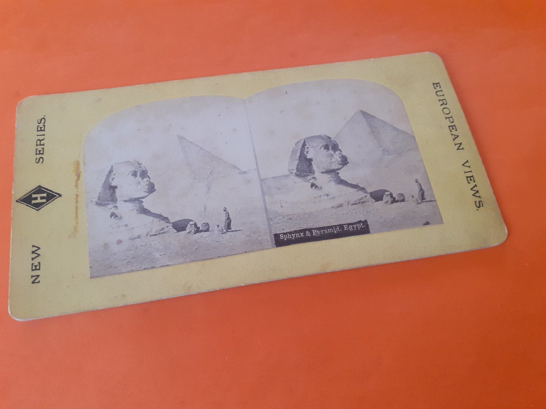 Poster & Bilder: STEREOPHOTO - EGYPT - AEGYPTEN - SPHINX & PYRAMIDE – Gebraucht aus Winterthur von Ornyx7