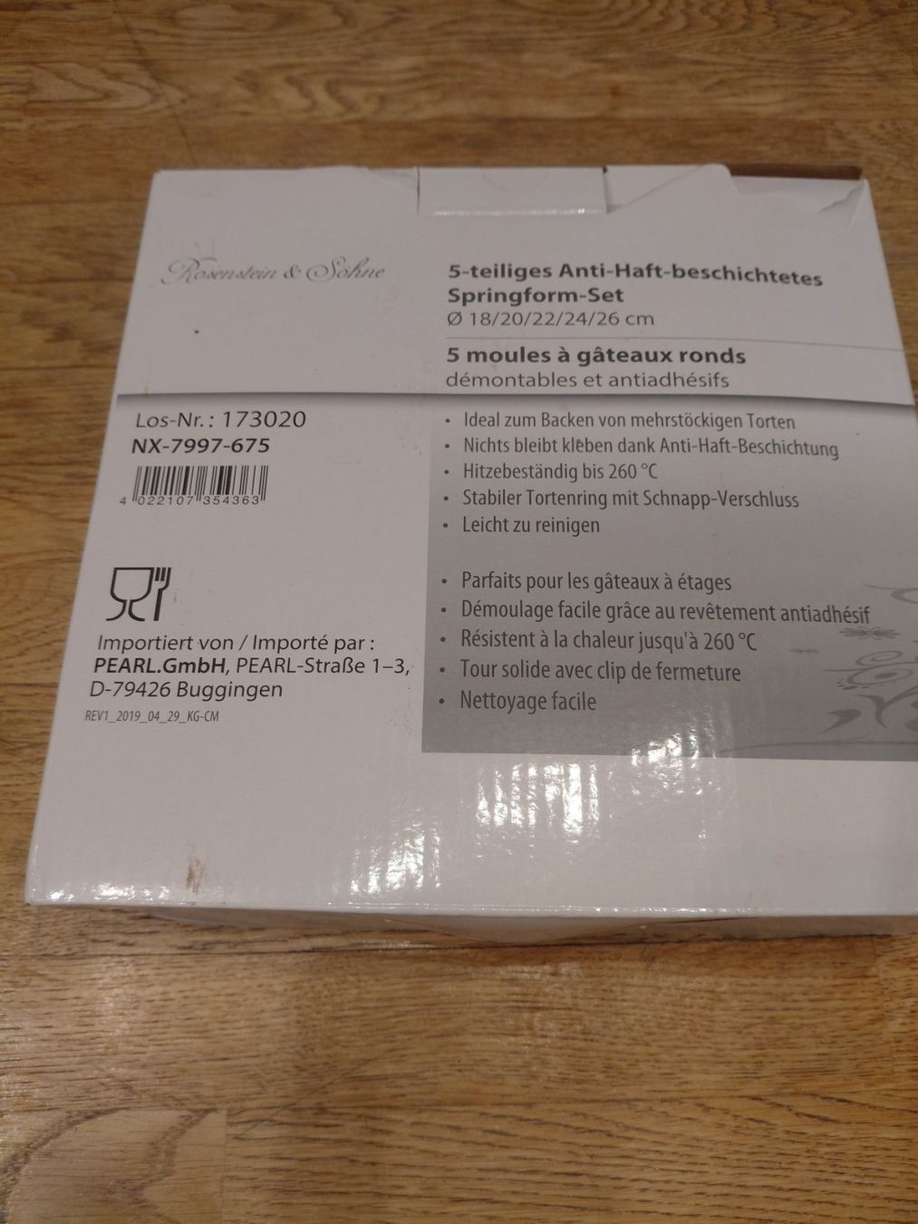 Backformen: 5 Teiliges Springform Set – Neu und originalverpackt aus Gossau SG von Zelte