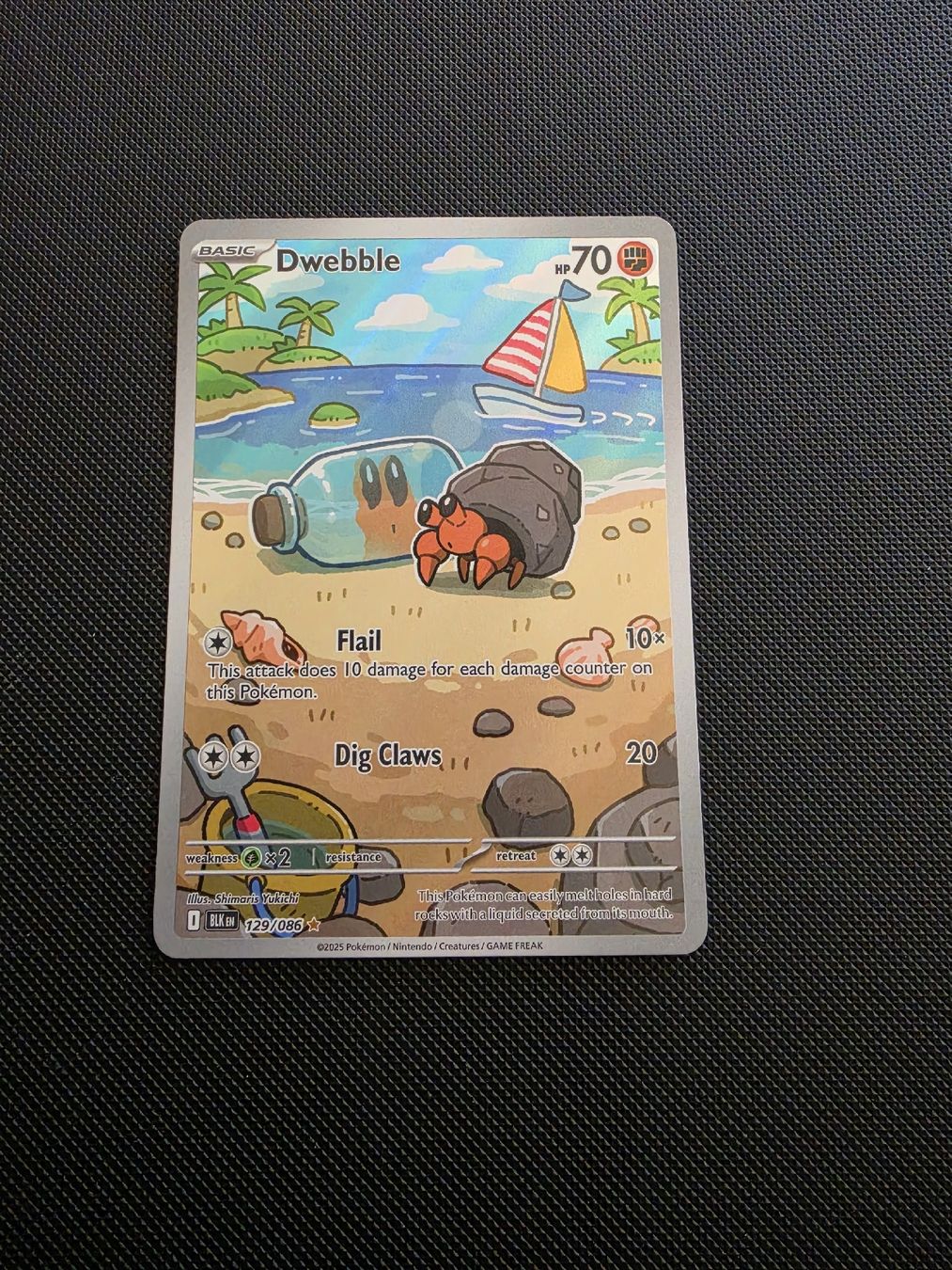 Pokémon Carte collezionabili: Pokemon Dwebble 129/086 Black Bolt EN – Usato da Luzern venduto da heini81