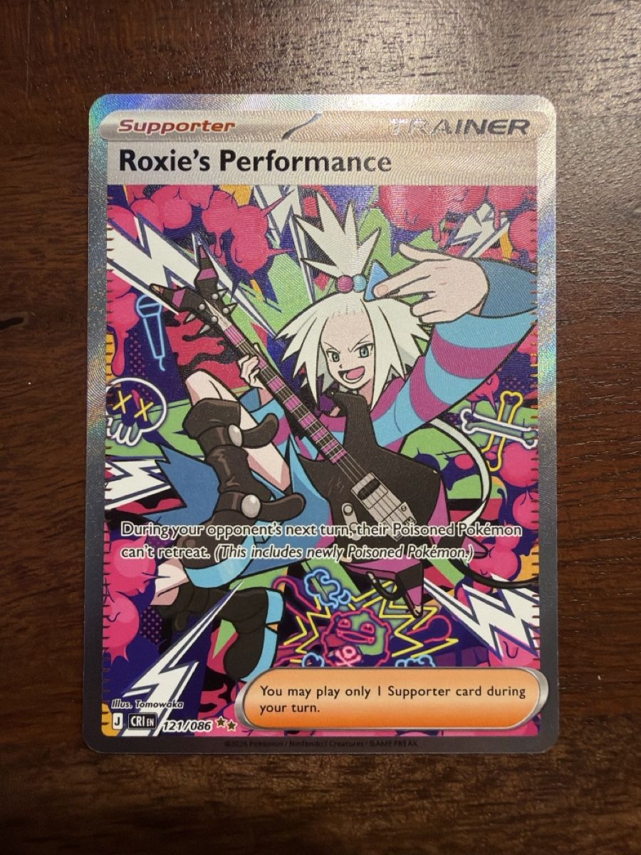 Pokémon Carte collezionabili: Roxie's Performance (CRI 121) – Nuovo (secondo la descrizione) da Emmenbrücke venduto da Pack_Ripper