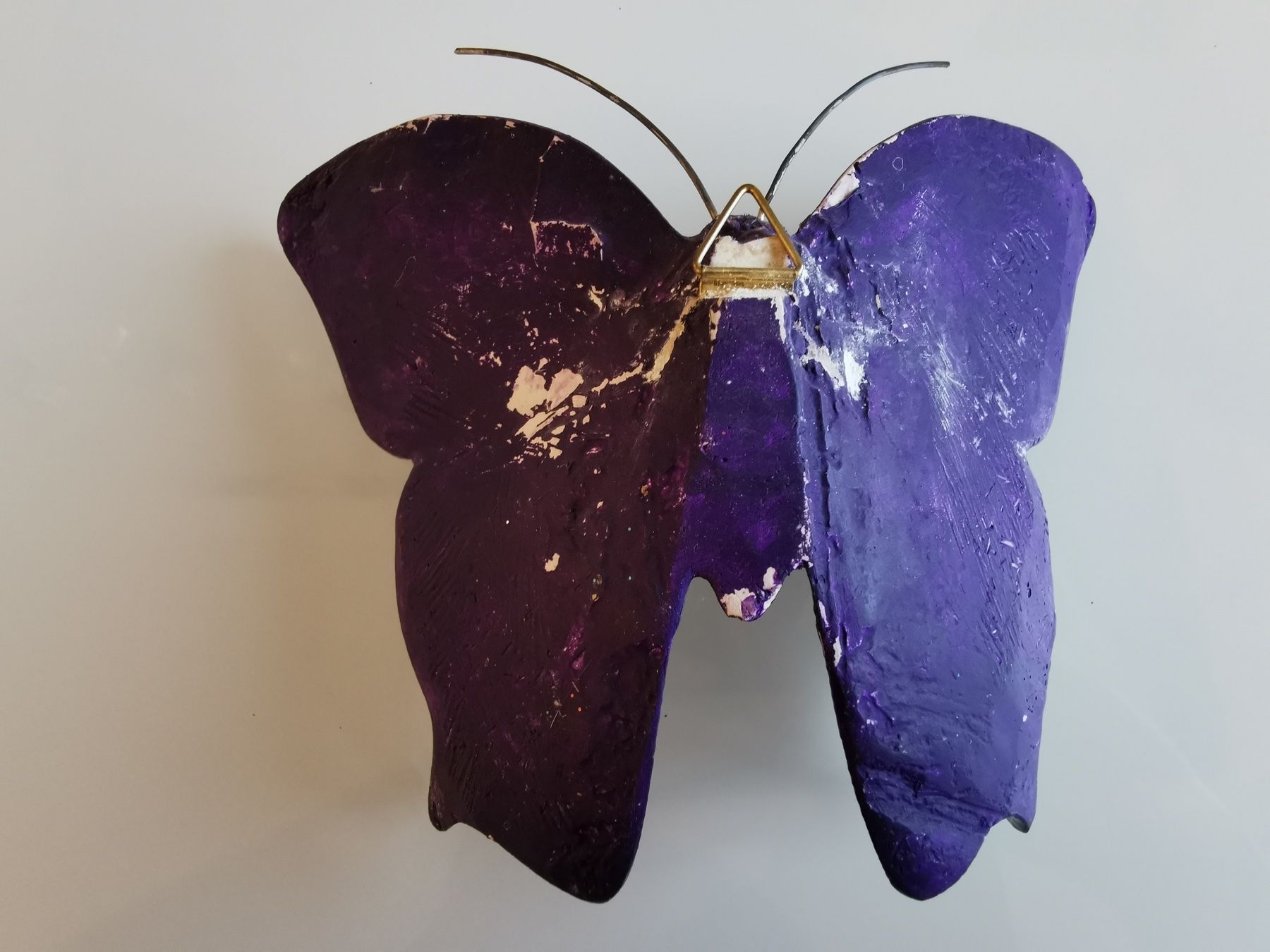 Figuren: Schmetterling Gipsfigur lila Unikat – Gebraucht aus Sirnach von windrad65 3