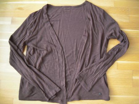 Tom Tailor Strickjacke (dünn) Gr M / L Braun