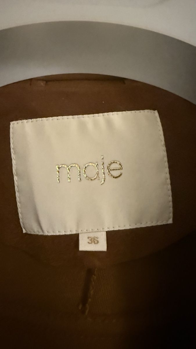 Maje Giacche: Maje Lederjacke Velours Gr. 36 – Nuovo (secondo la descrizione) da Zürich venduto da car_9vrr 1